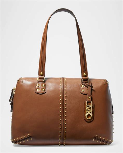 green studded michael kors bag|Michael Kors astor large studded.